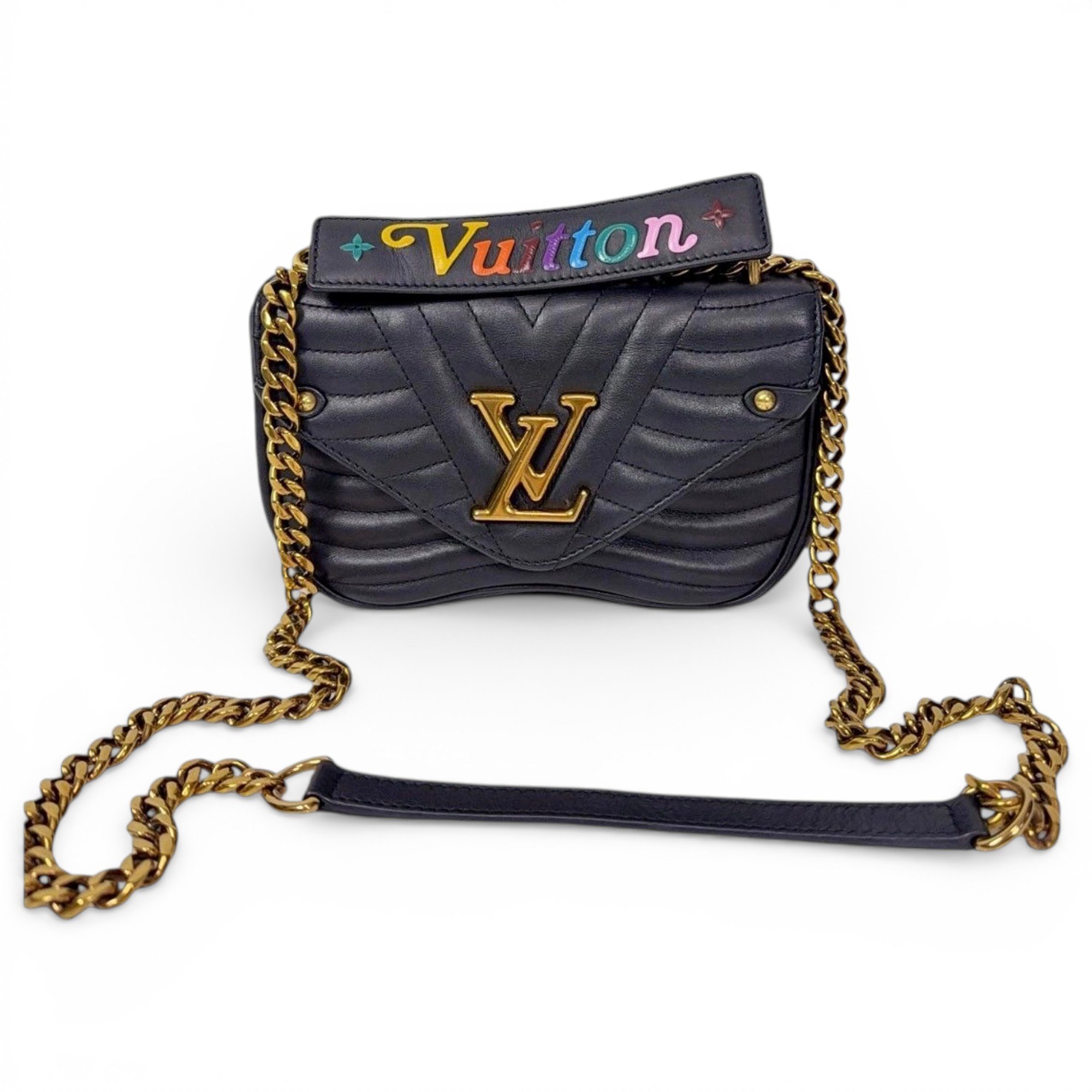 New Wave leather handbag
