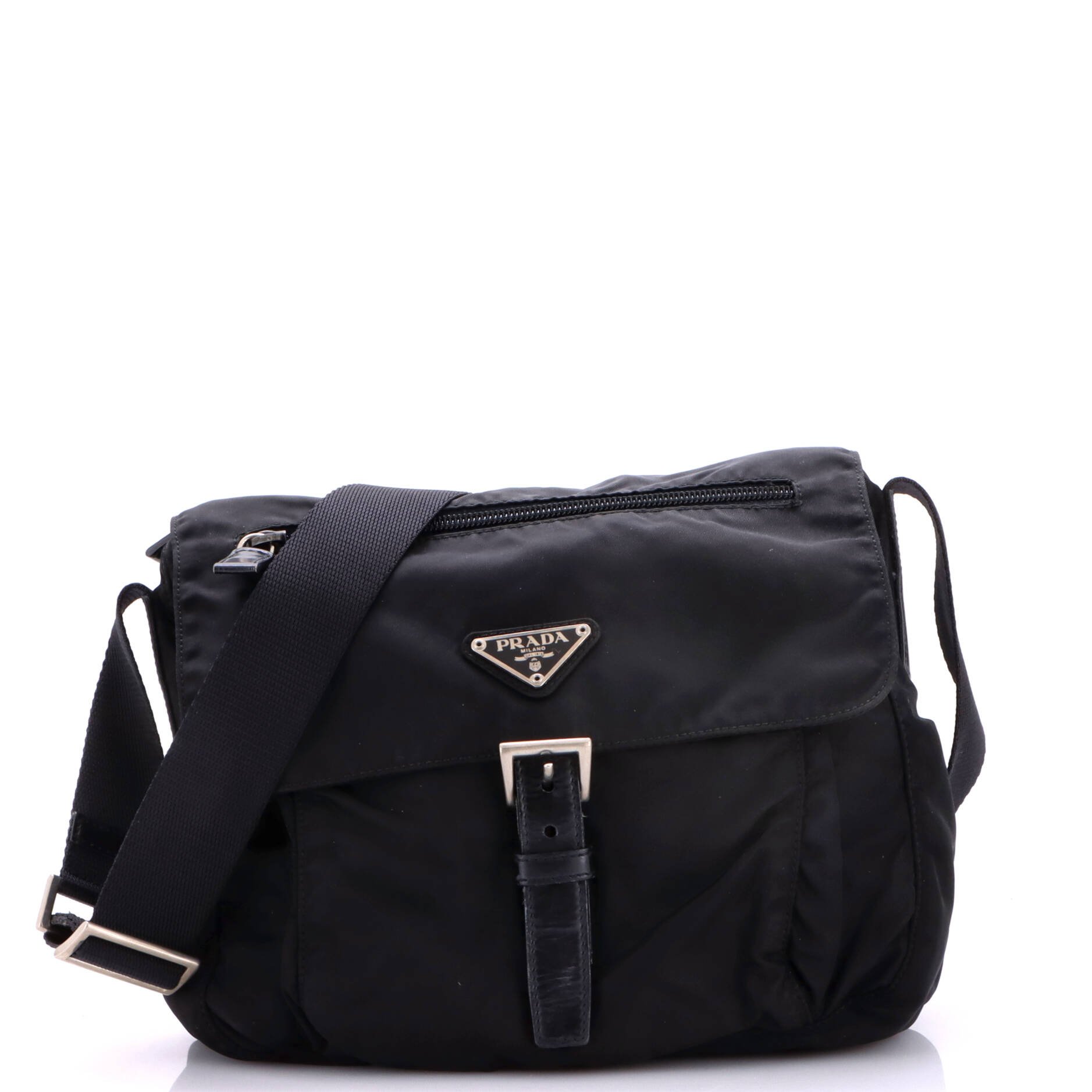 Buckle Messenger Bag Tessuto Small