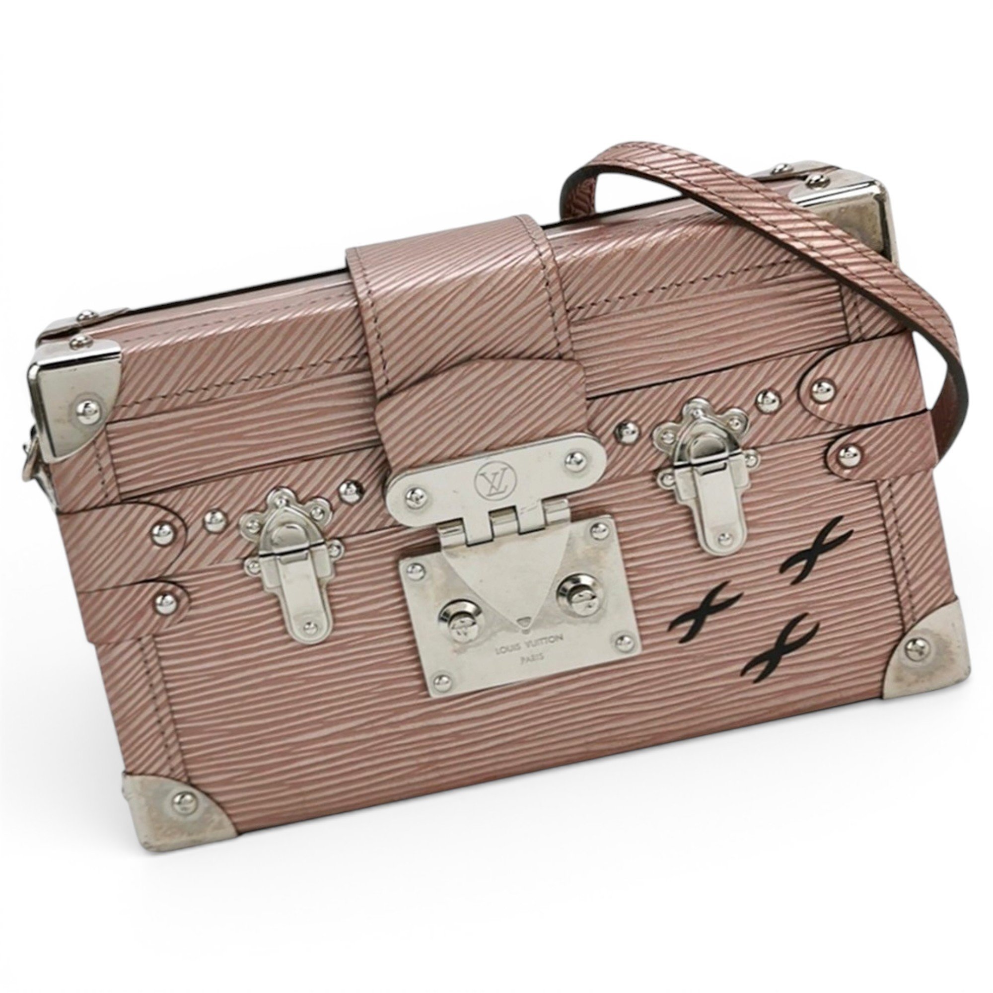 Petite Malle leather handbag