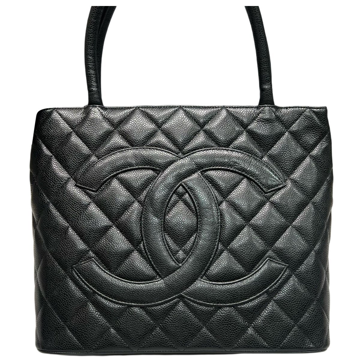 Médaillon leather tote