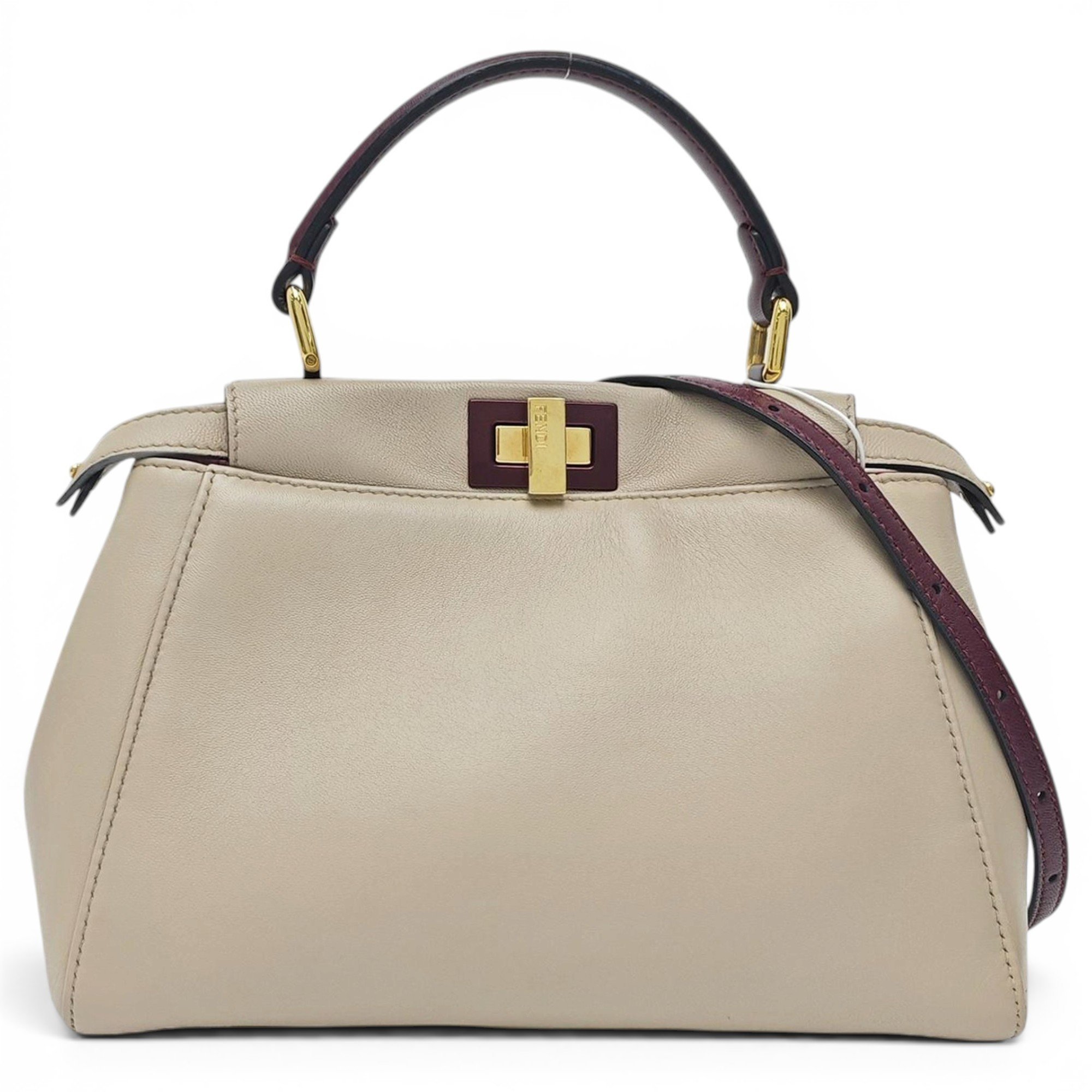 Peekaboo leather handbag