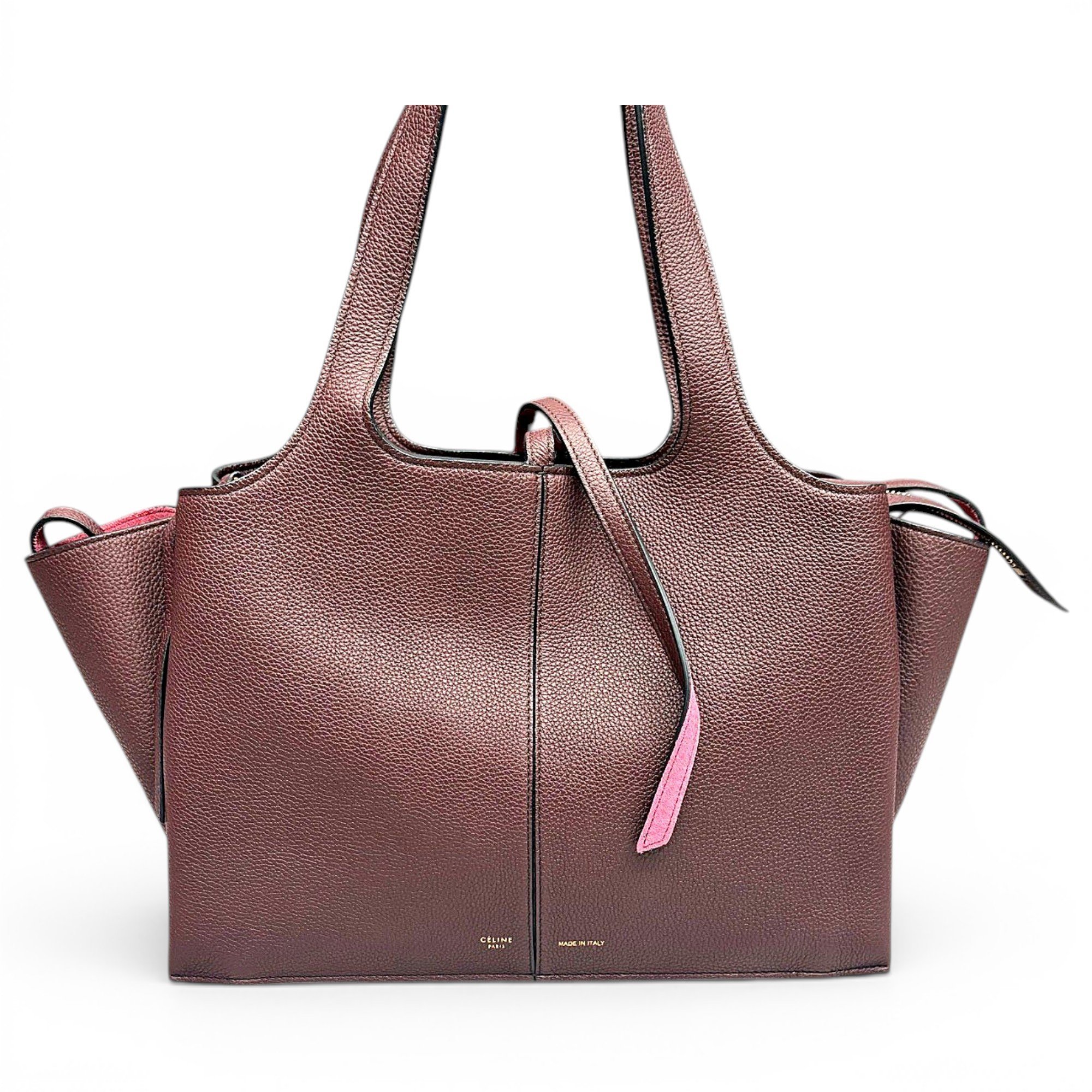 Tri-Fold leather tote