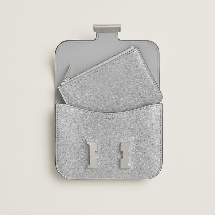 Silver Constance Slim Wallet