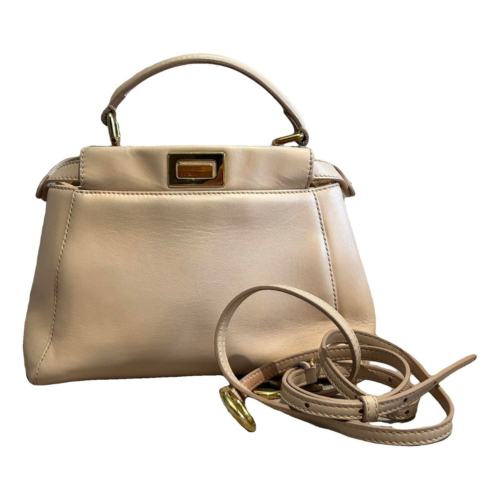 Peekaboo leather handbag
