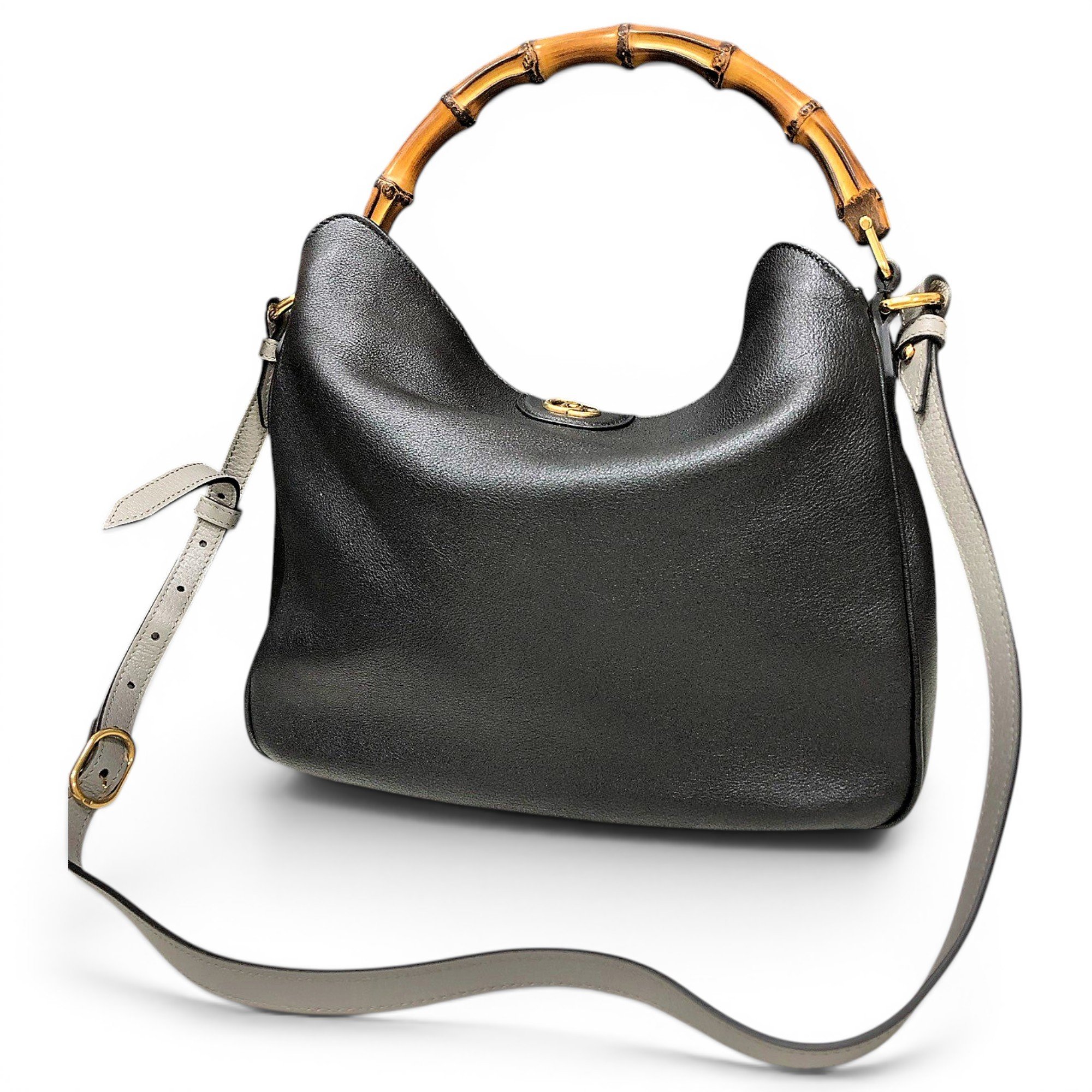 Diana Bamboo leather handbag