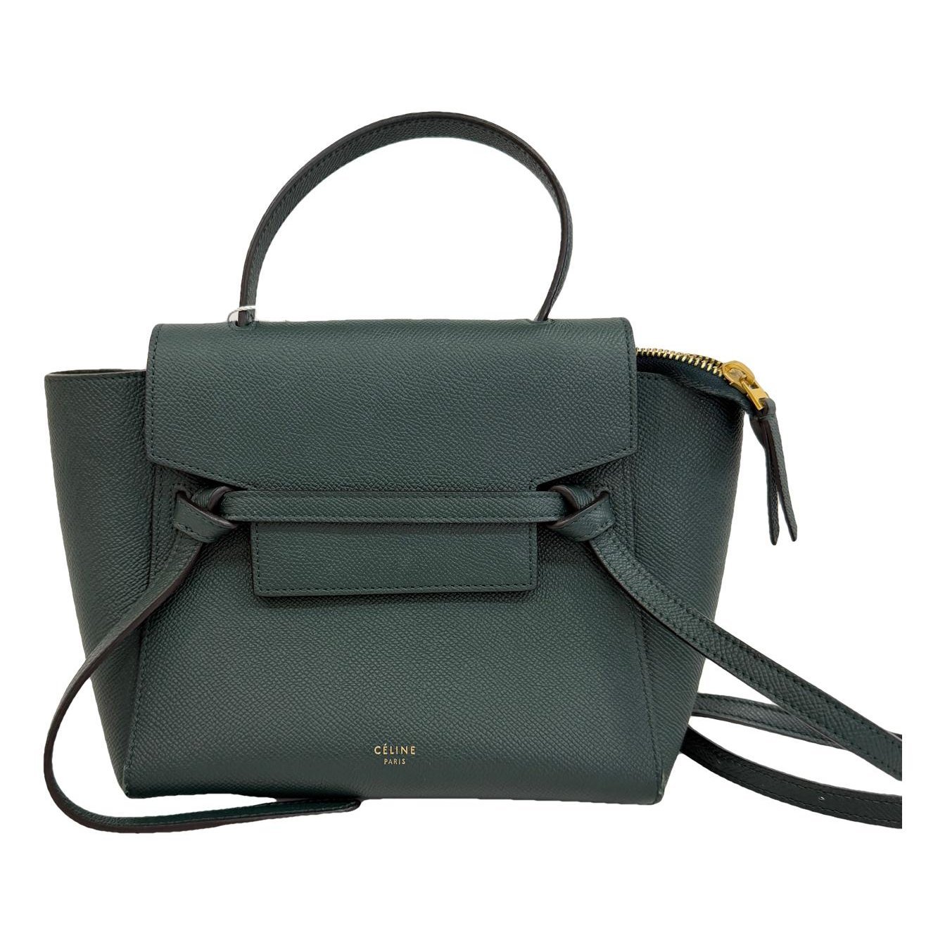 Belt leather handbag