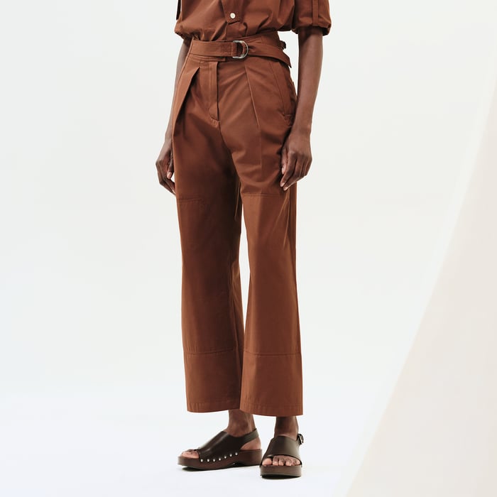 Marron Bai High-waisted Chino Pants
