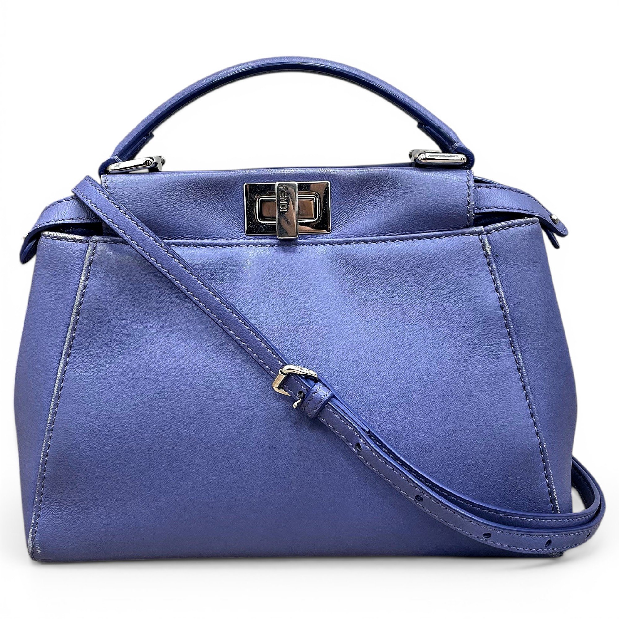 Peekaboo leather handbag