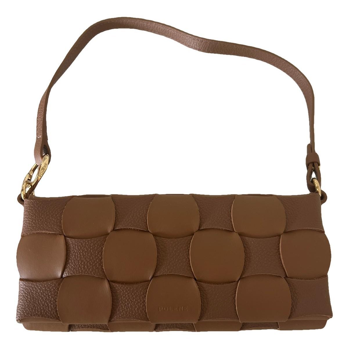 Leather clutch bag