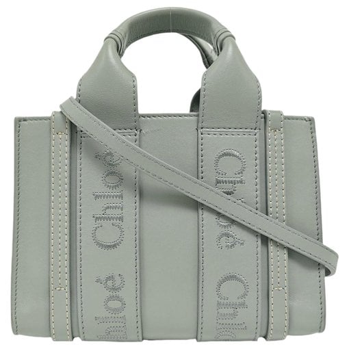Woody leather handbag