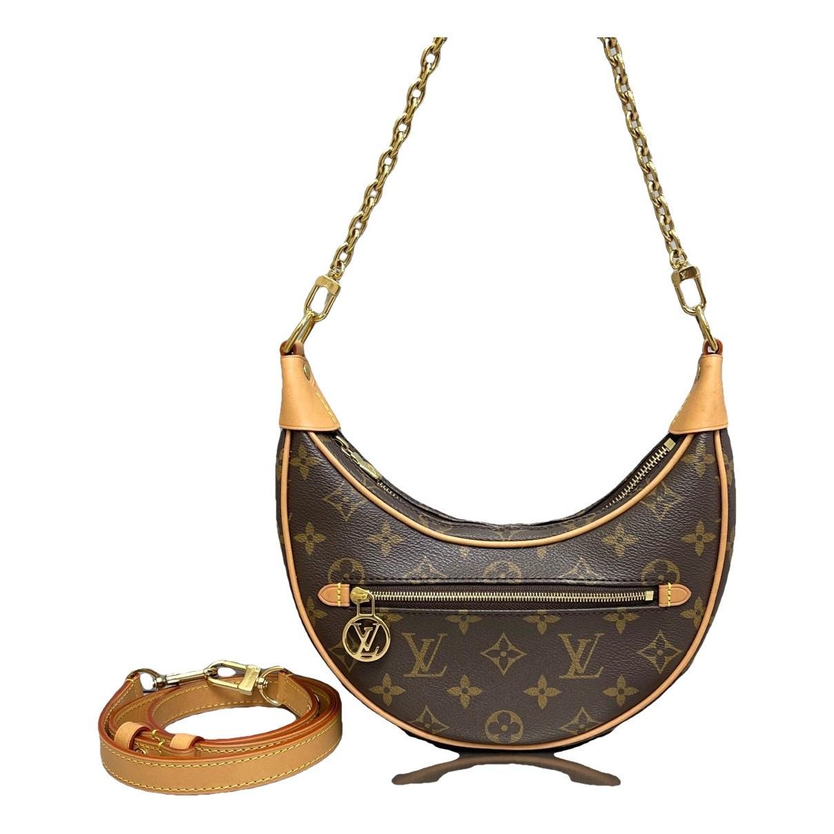 Loop leather handbag
