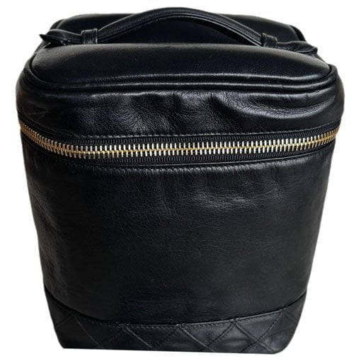 Vanity leather handbag