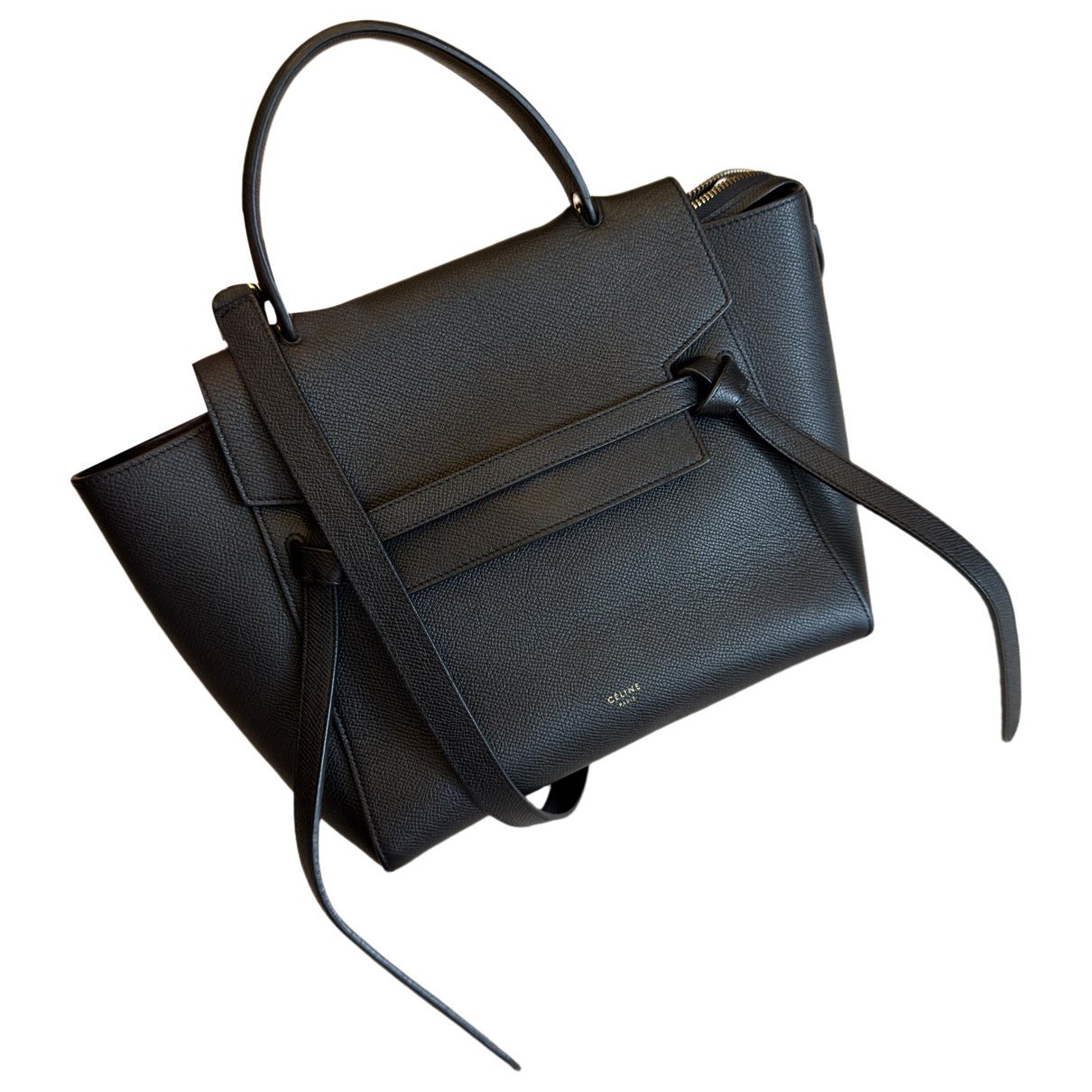 Belt leather handbag