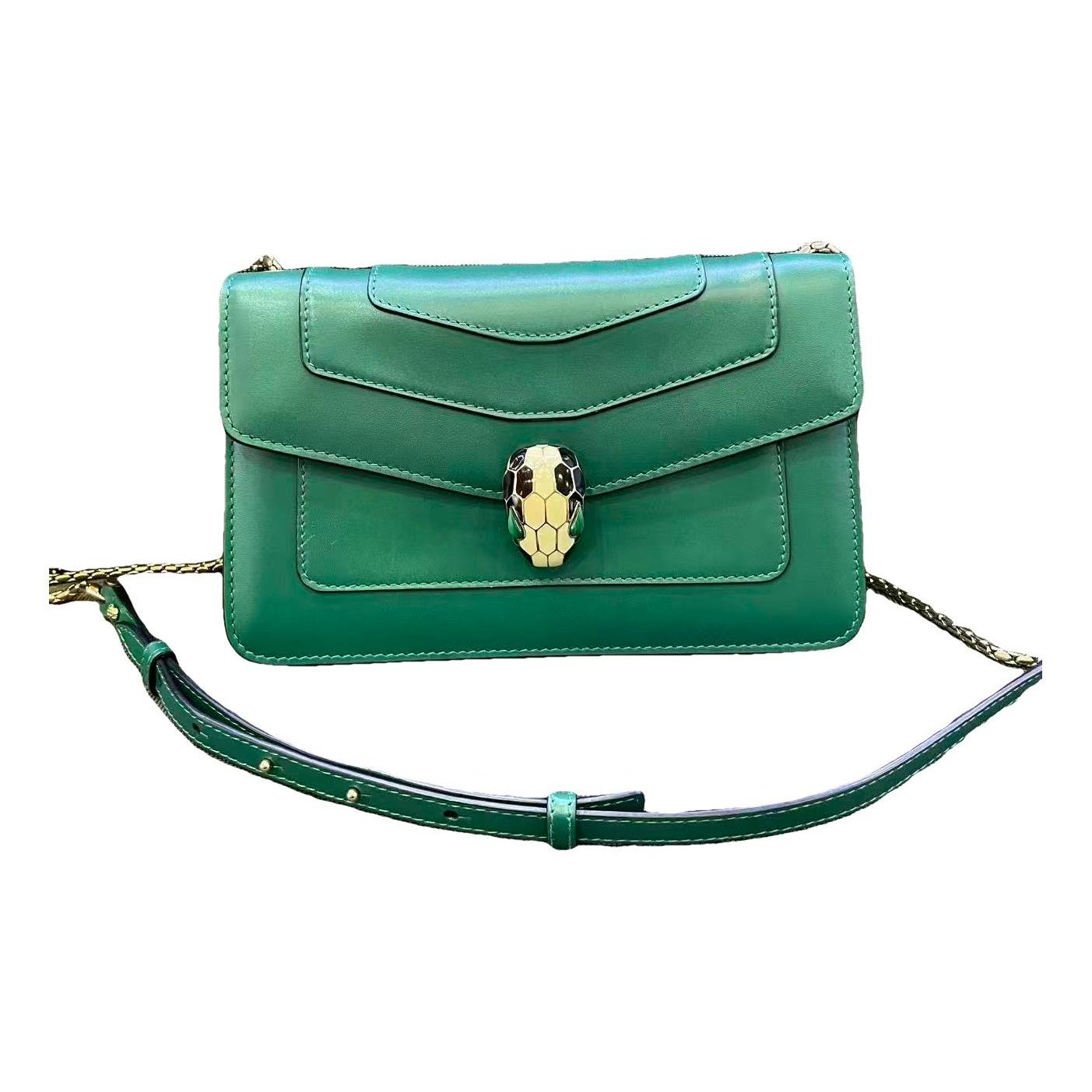 Serpenti leather handbag