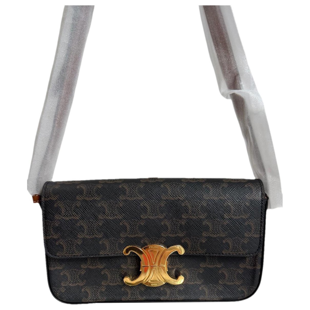 Triomphe Long leather handbag