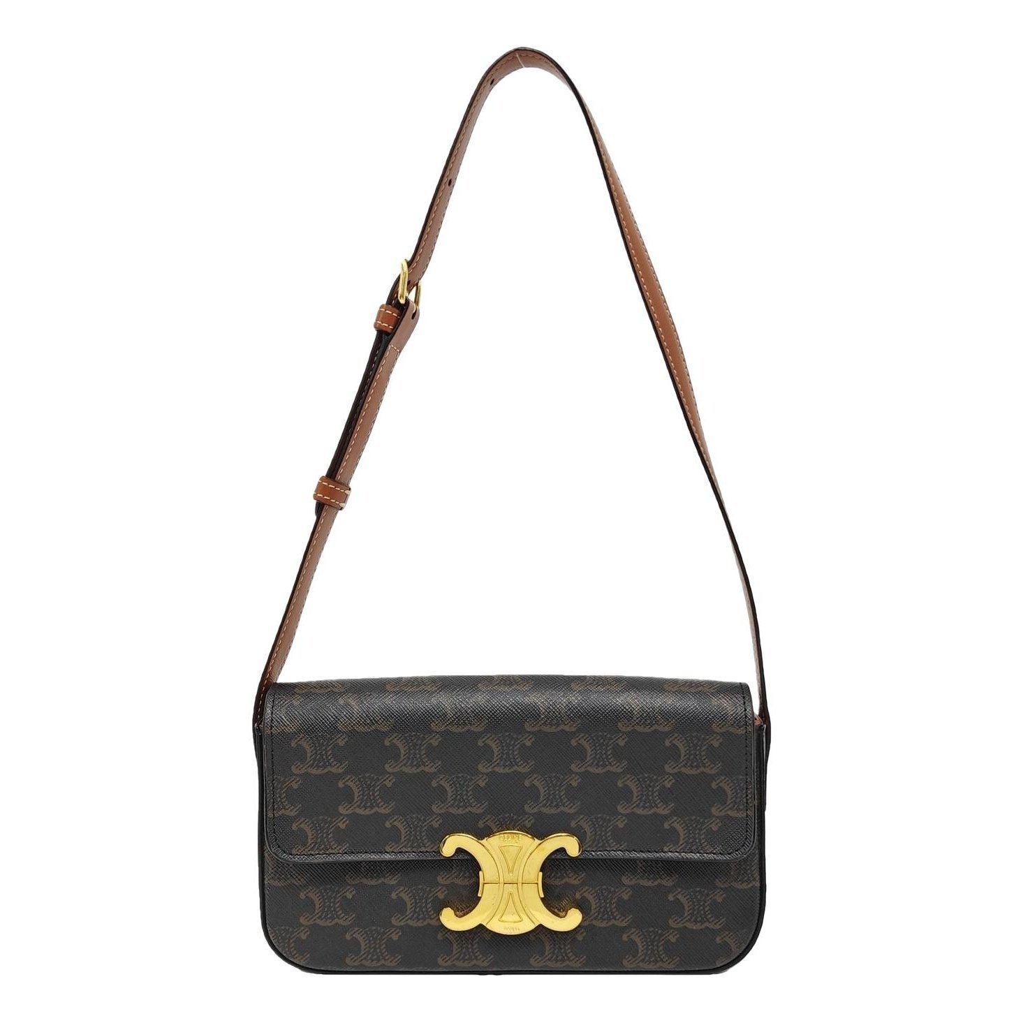 Triomphe leather handbag
