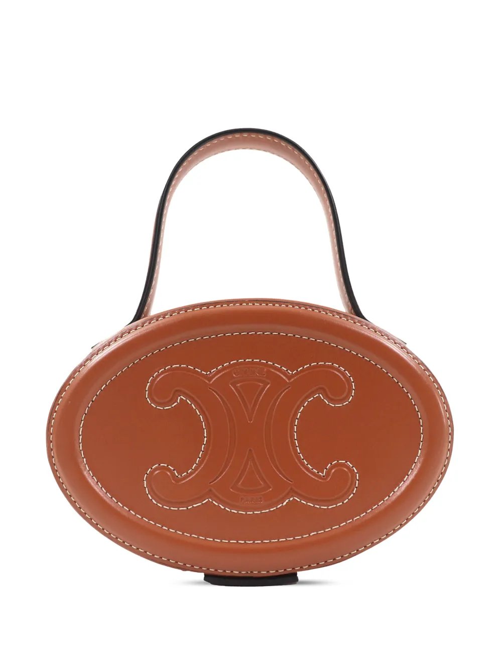 Celine 2022 Calfskin Cuir Triomphe Oval handbag