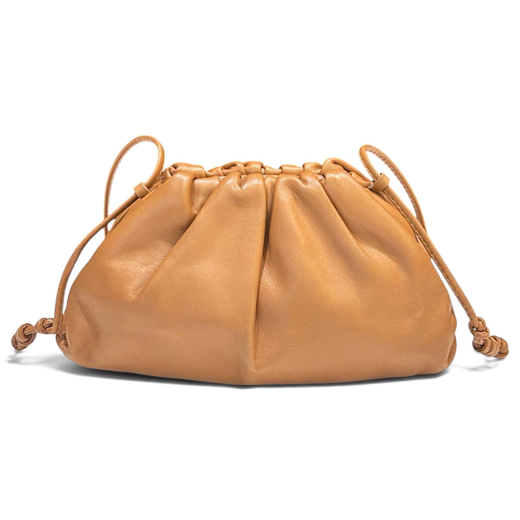 Pouch leather handbag