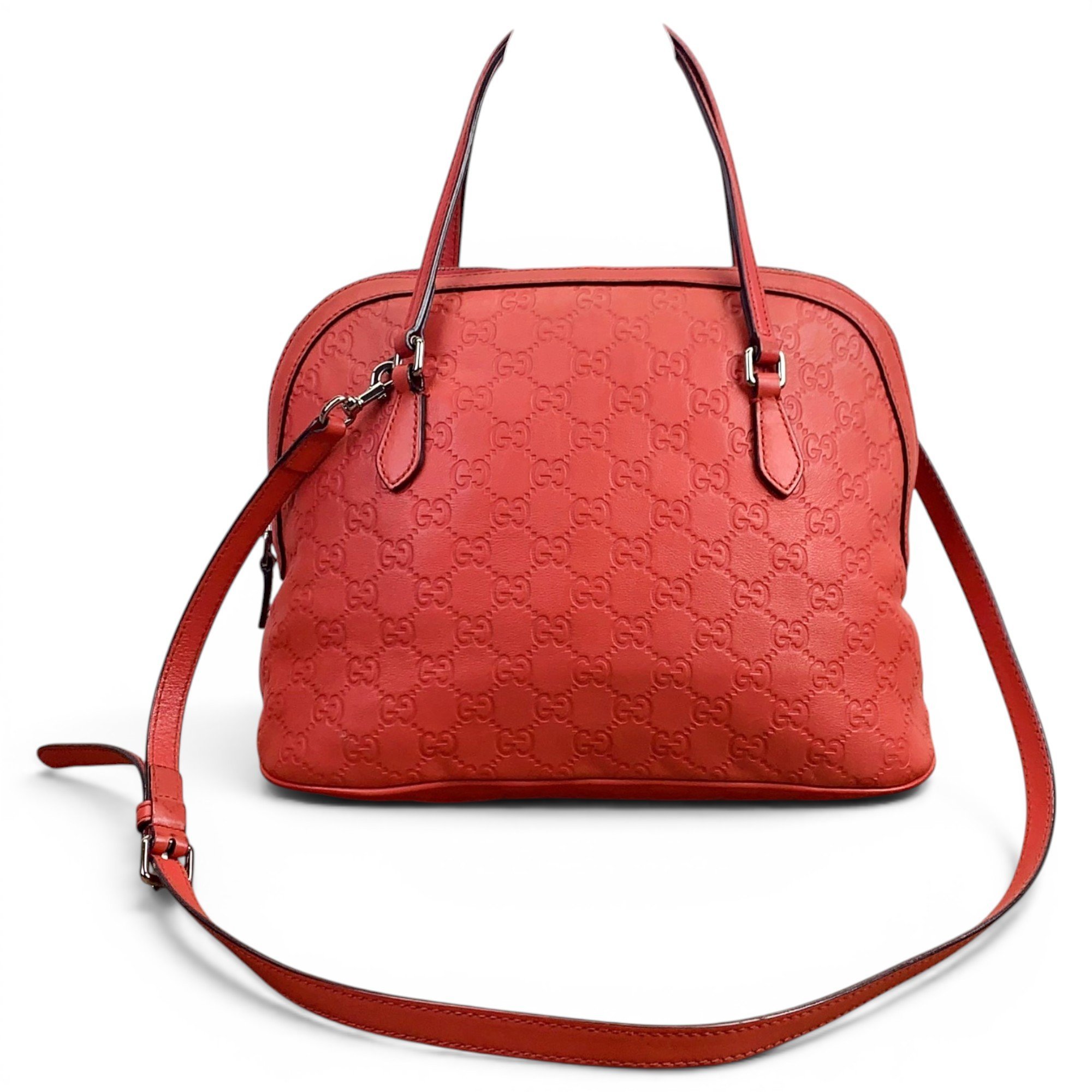 Dôme leather crossbody bag