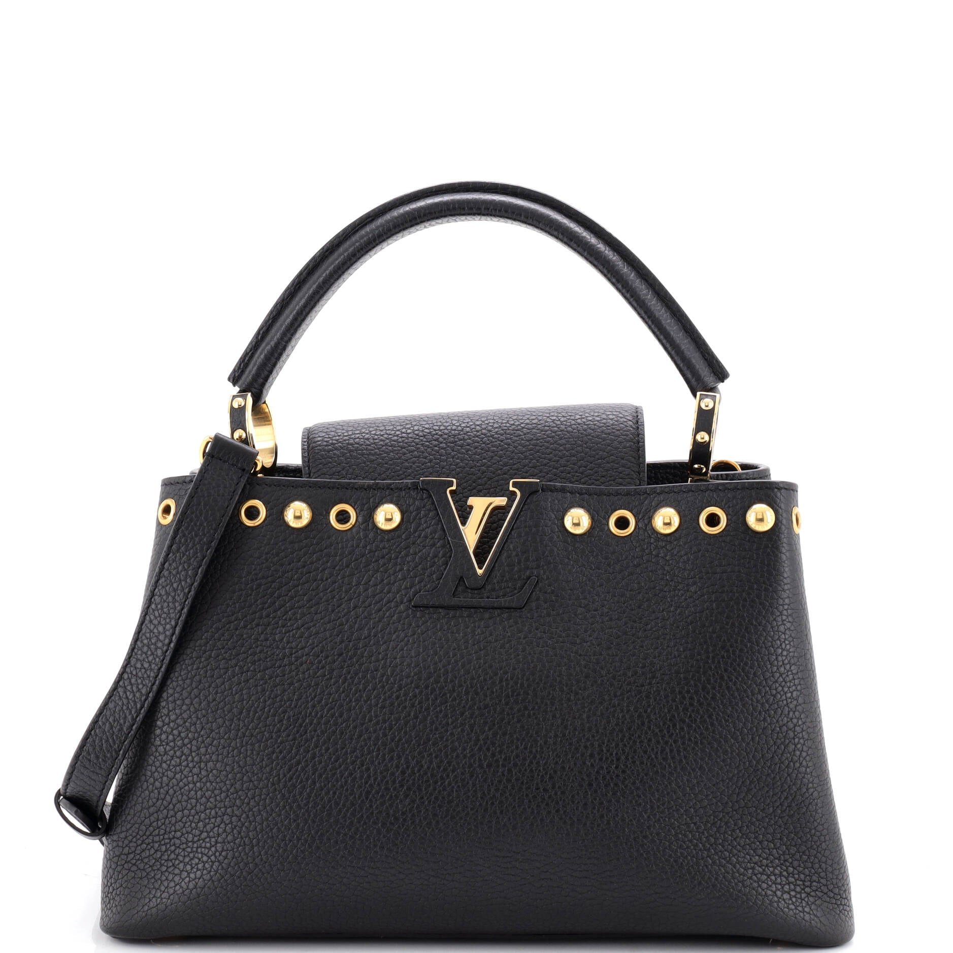Capucines Bag Leather with Embellished Detail PM