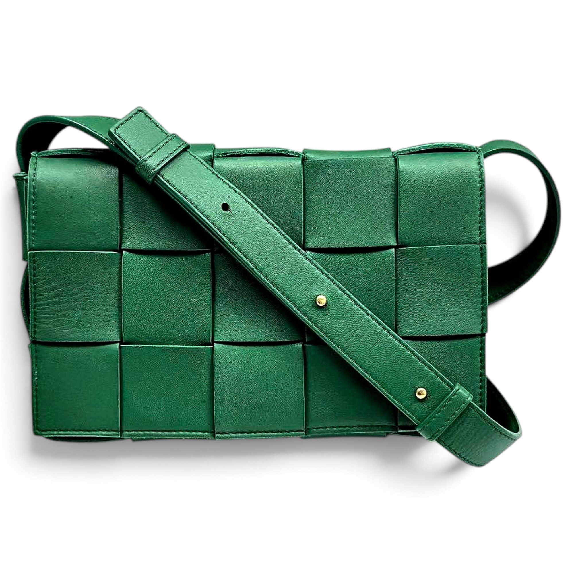 Cassette leather handbag
