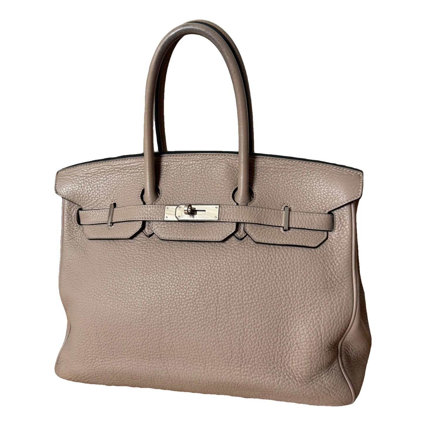 Hermes Birkin 35 Handbag Clemence Leather 2008