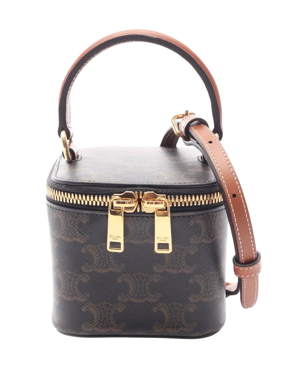 2010-2026 Mini Triomphe Coated Canvas Vanity Case satchel