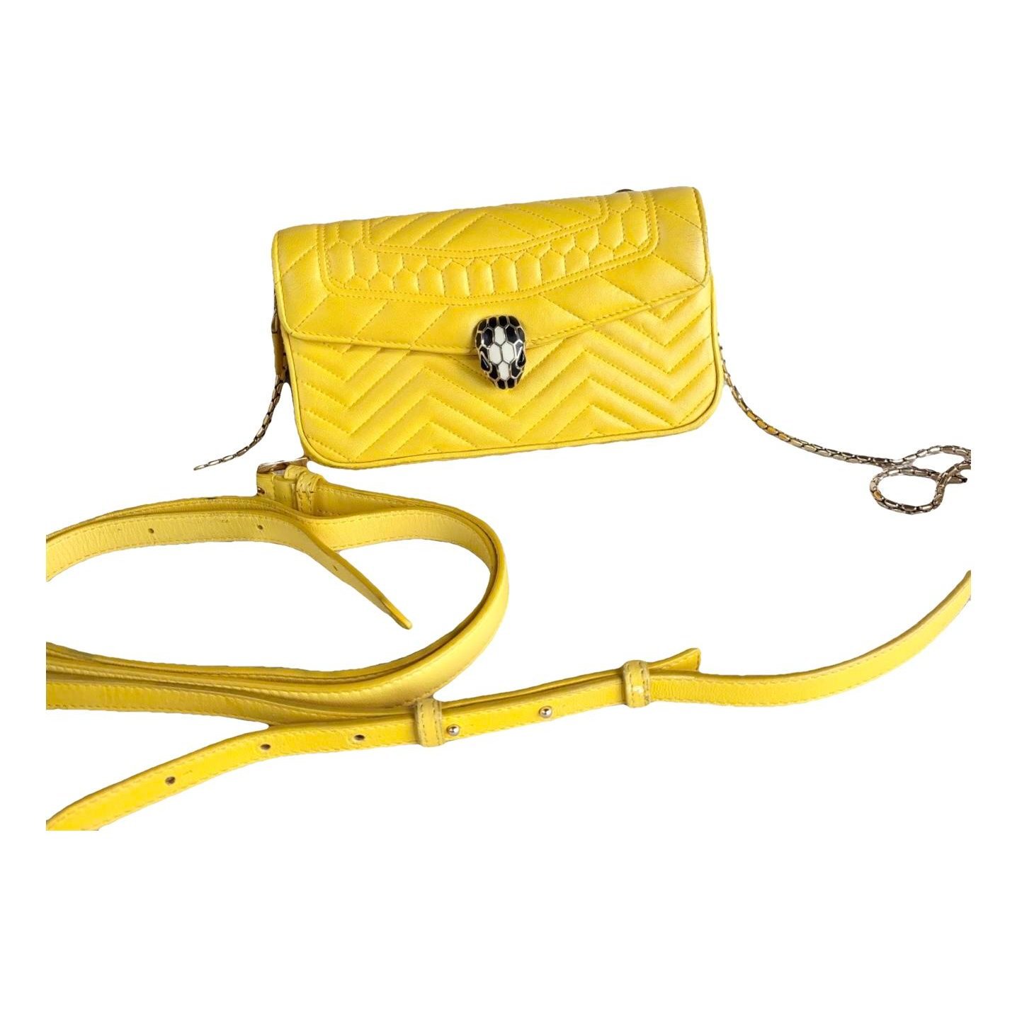 Serpenti leather handbag