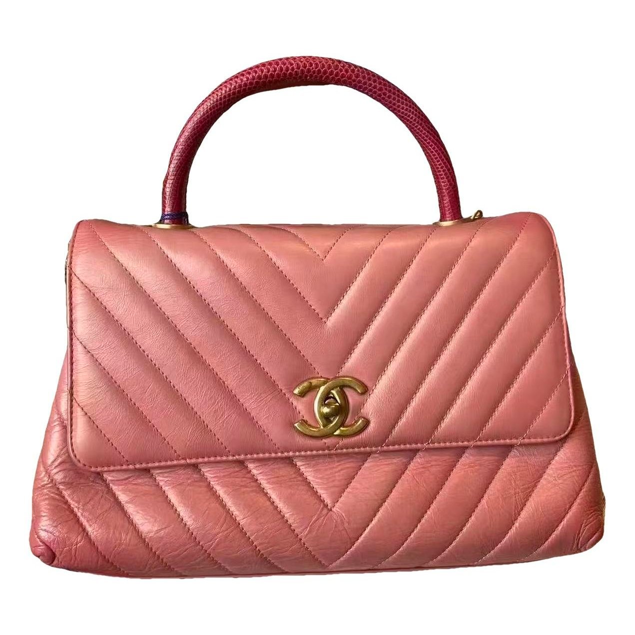 Coco Handle leather handbag