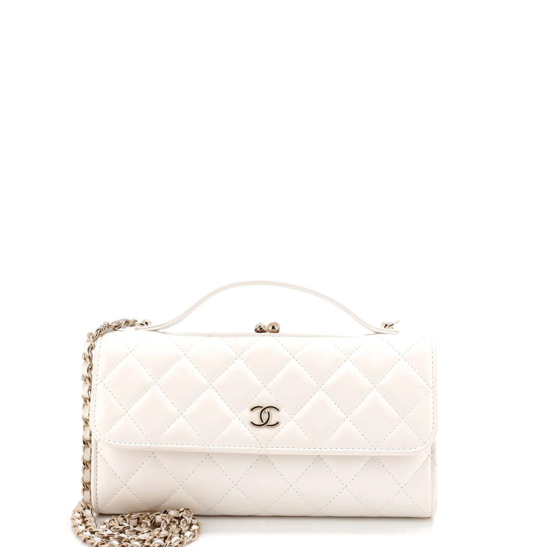Leather clutch bag