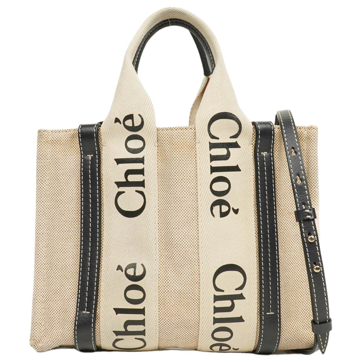 Woody linen handbag