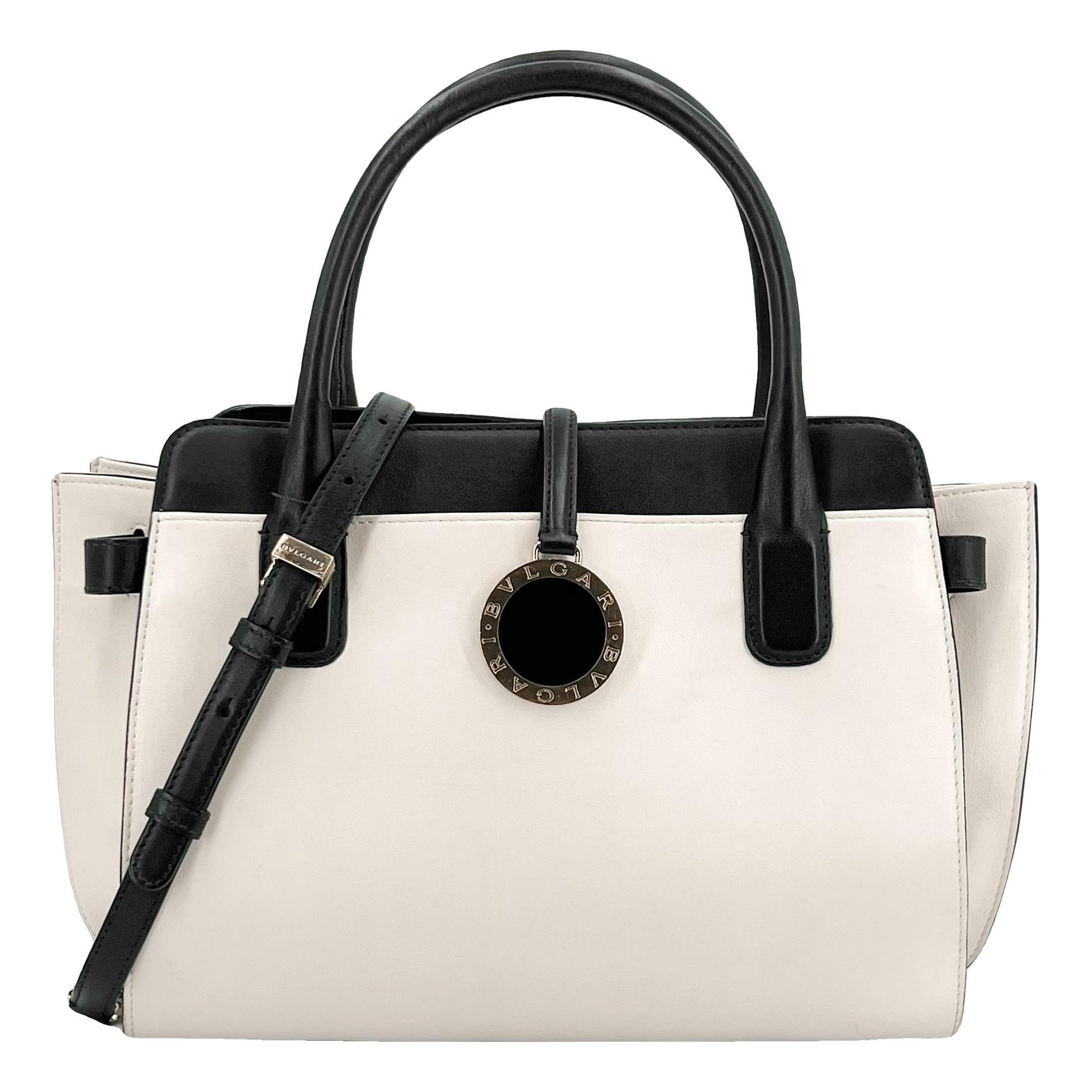 Bulgari leather handbag