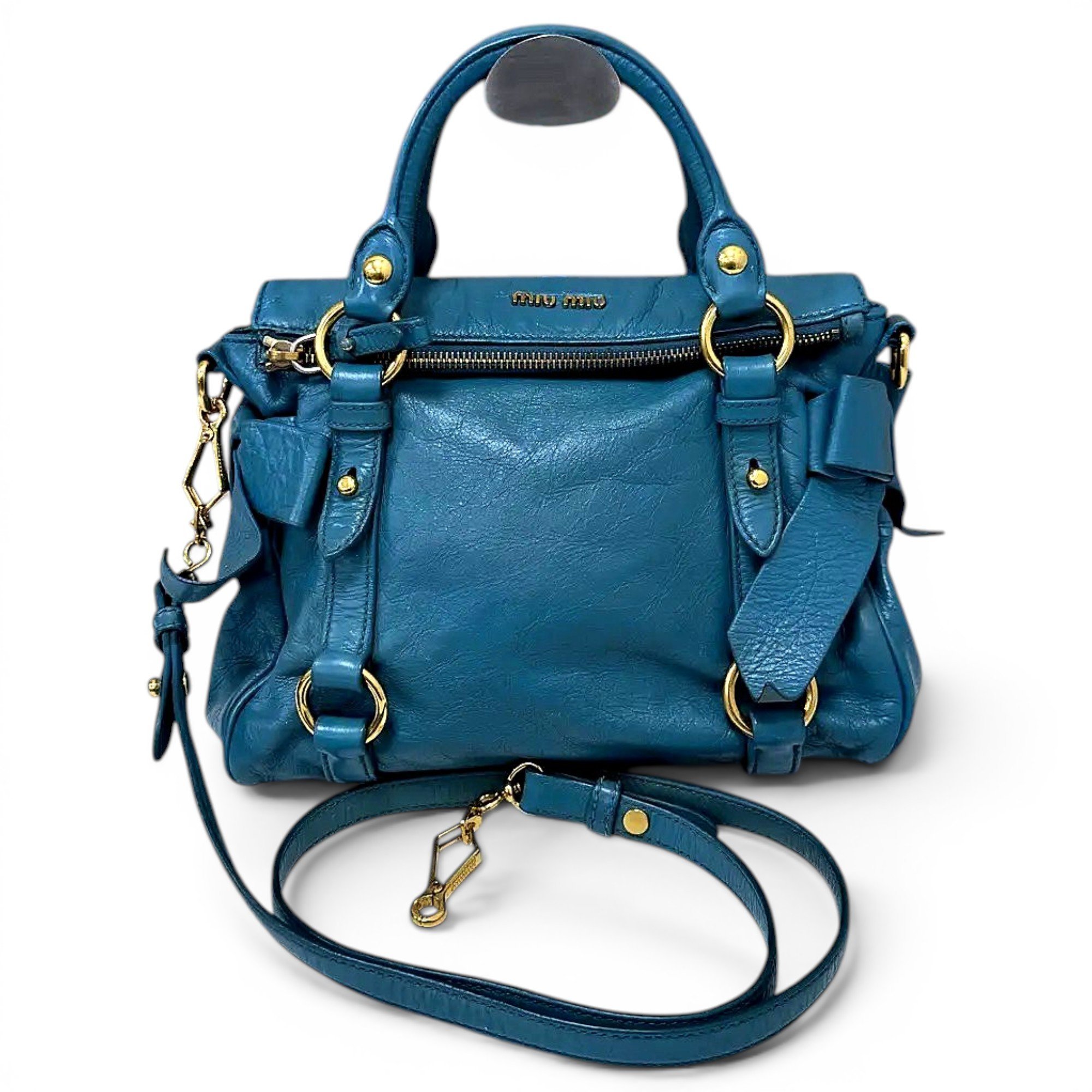 Vitello leather crossbody bag