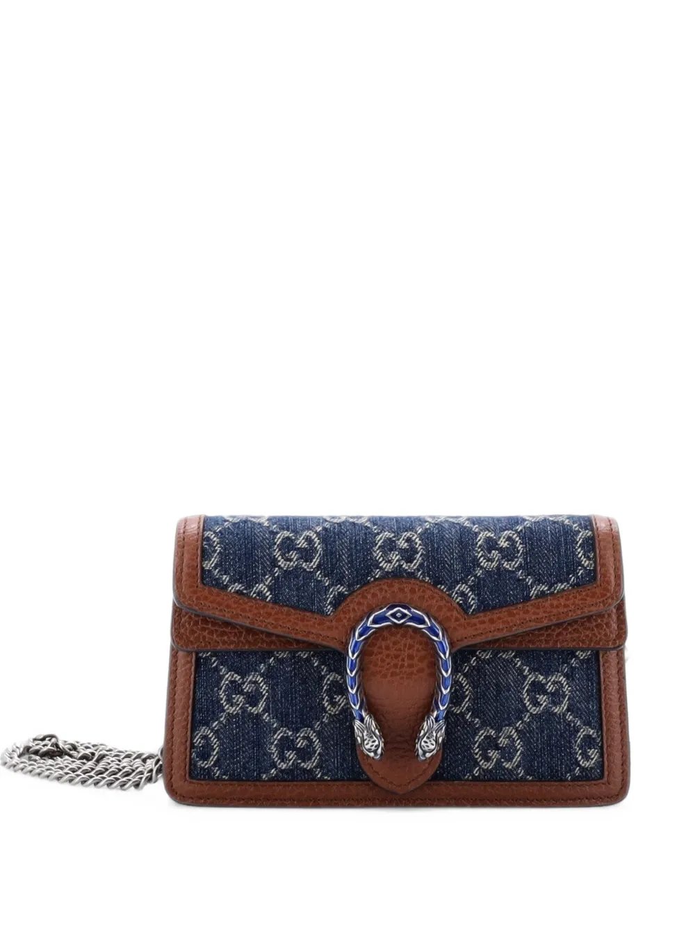 Dionysus Bag GG Denim Super Mini crossbody bag