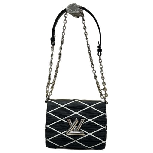 Twist leather handbag