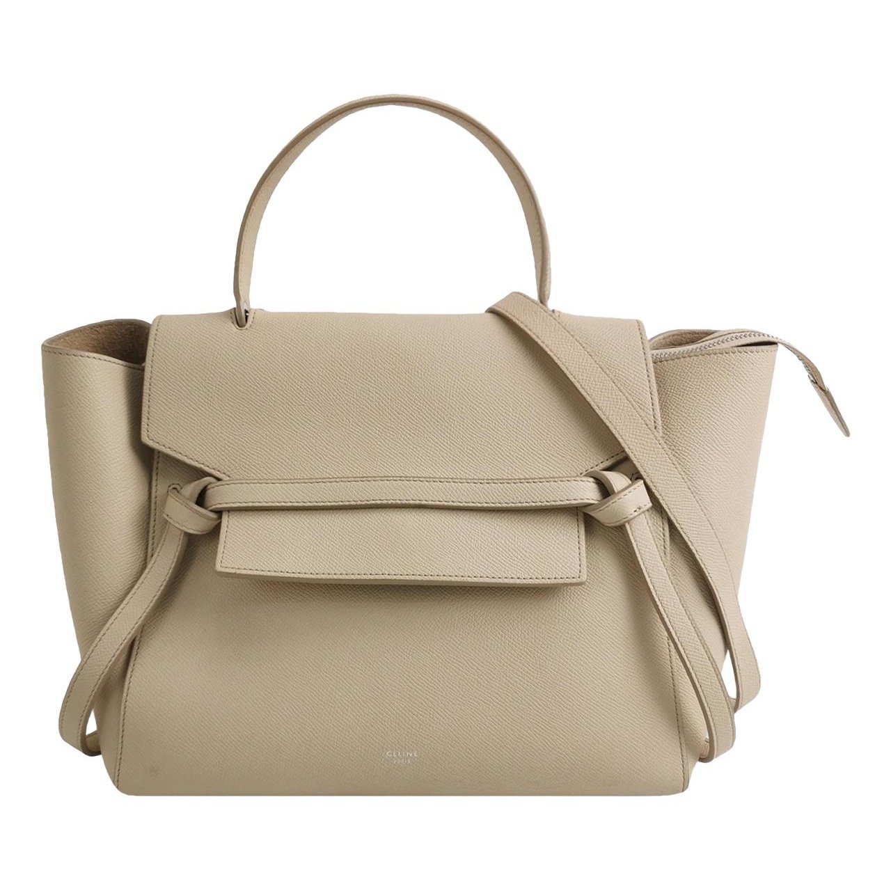 Belt leather handbag
