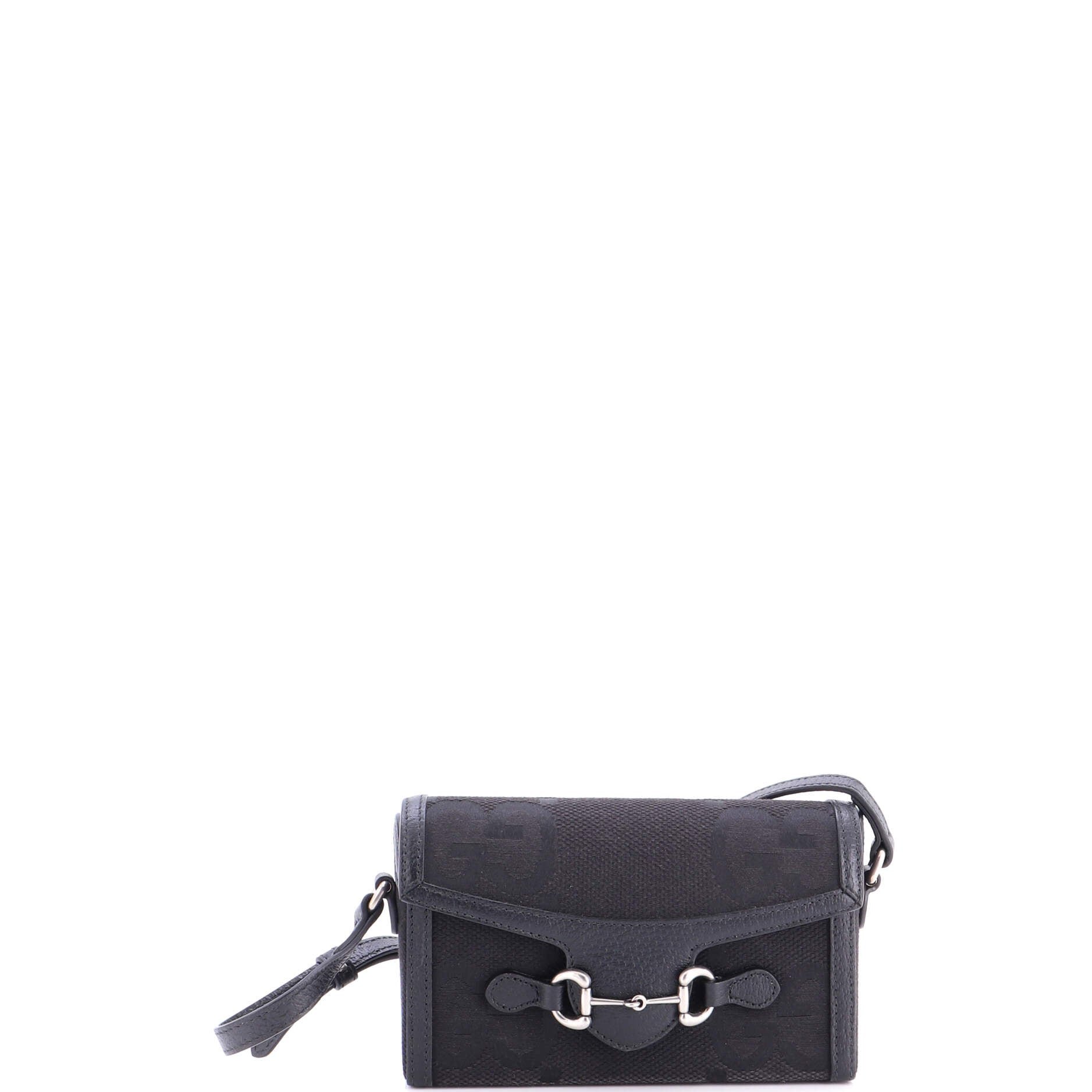 Horsebit 1955 Flap Crossbody Bag Jumbo GG Canvas Mini