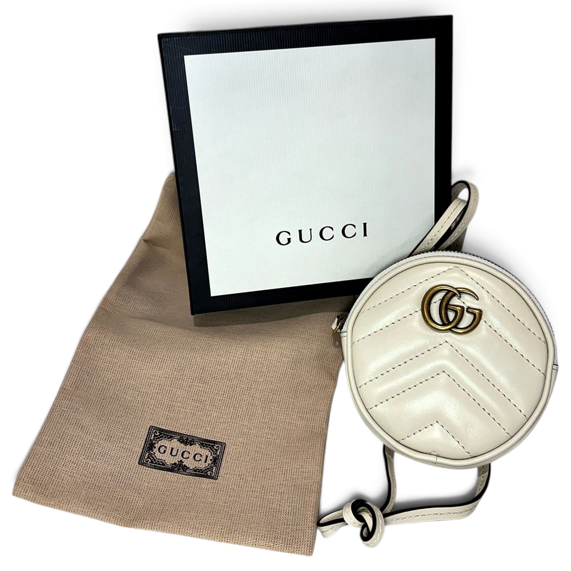 GG Marmont Round leather crossbody bag