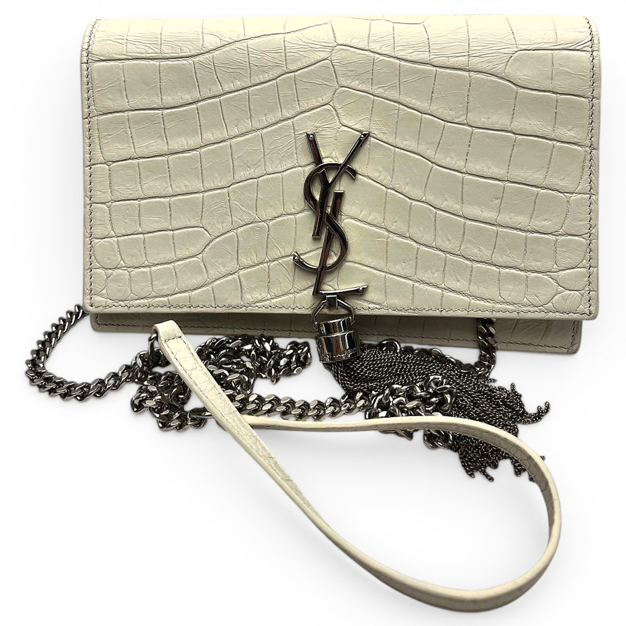 Pompom Kate leather crossbody bag