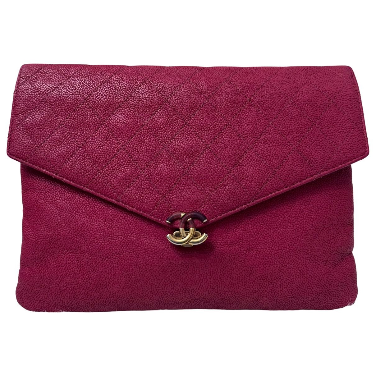 Leather clutch bag