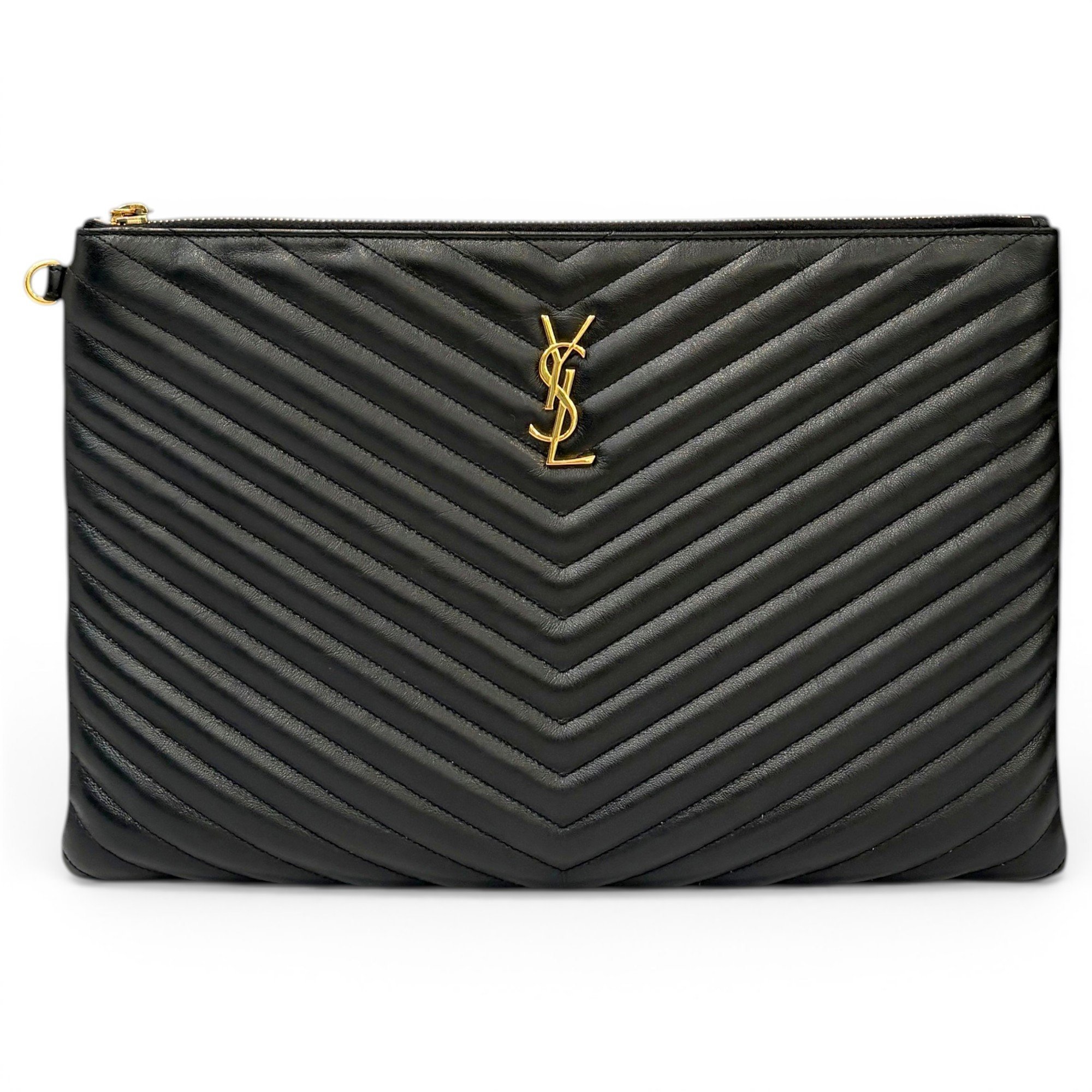 Pony-style calfskin clutch bag