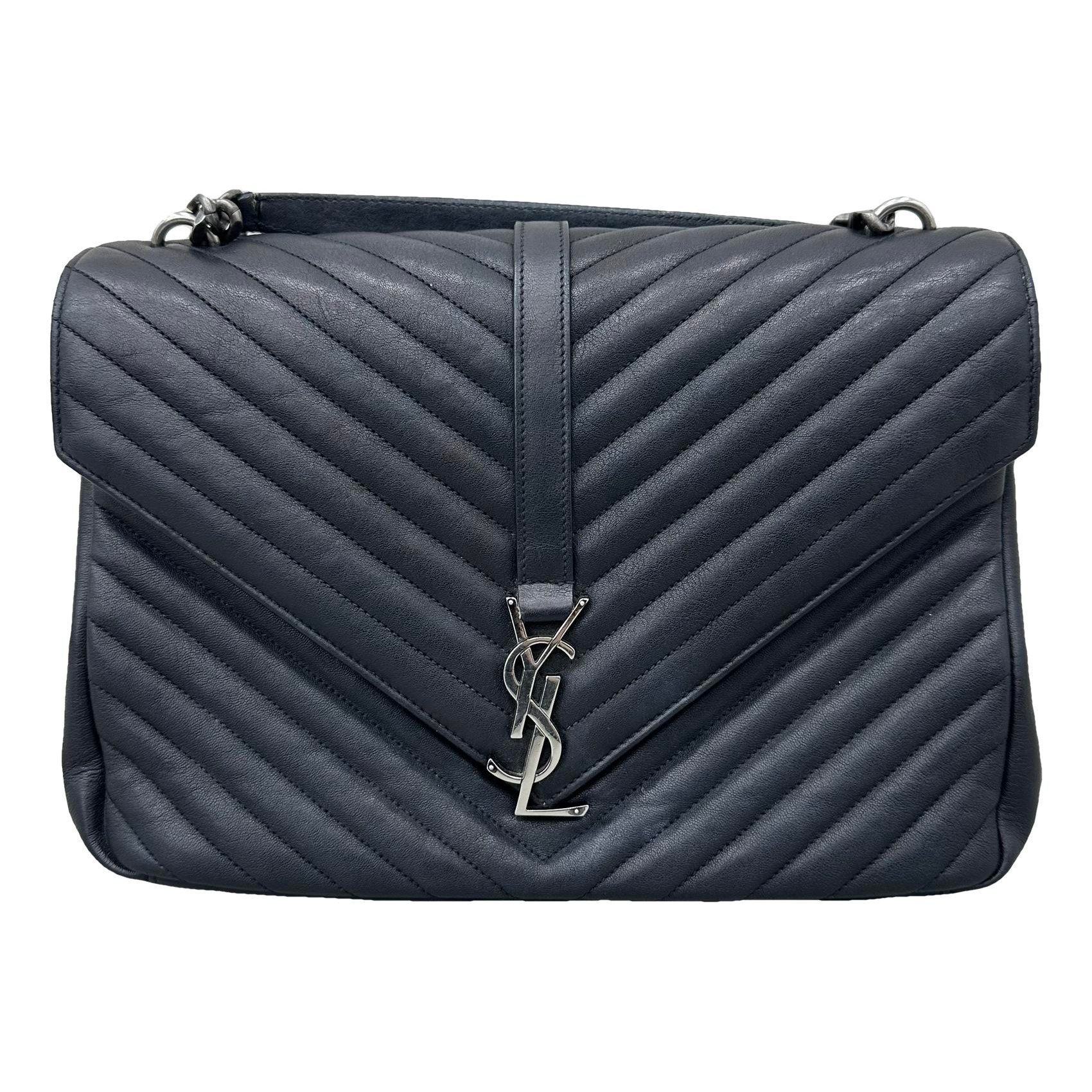 Collége monogramme leather handbag