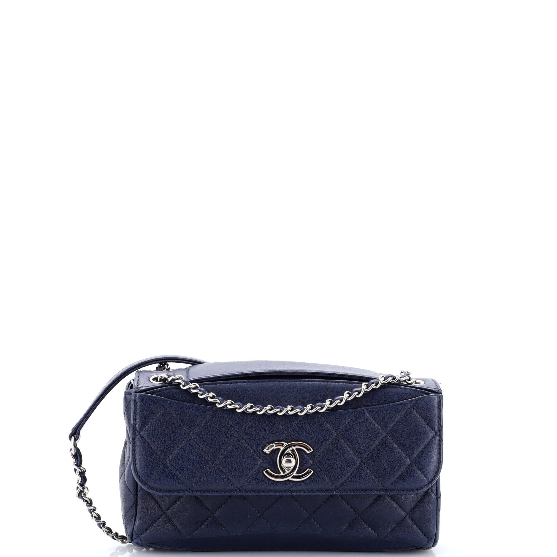 CC Turnlock Chain Flap Bag Quilted Lambskin