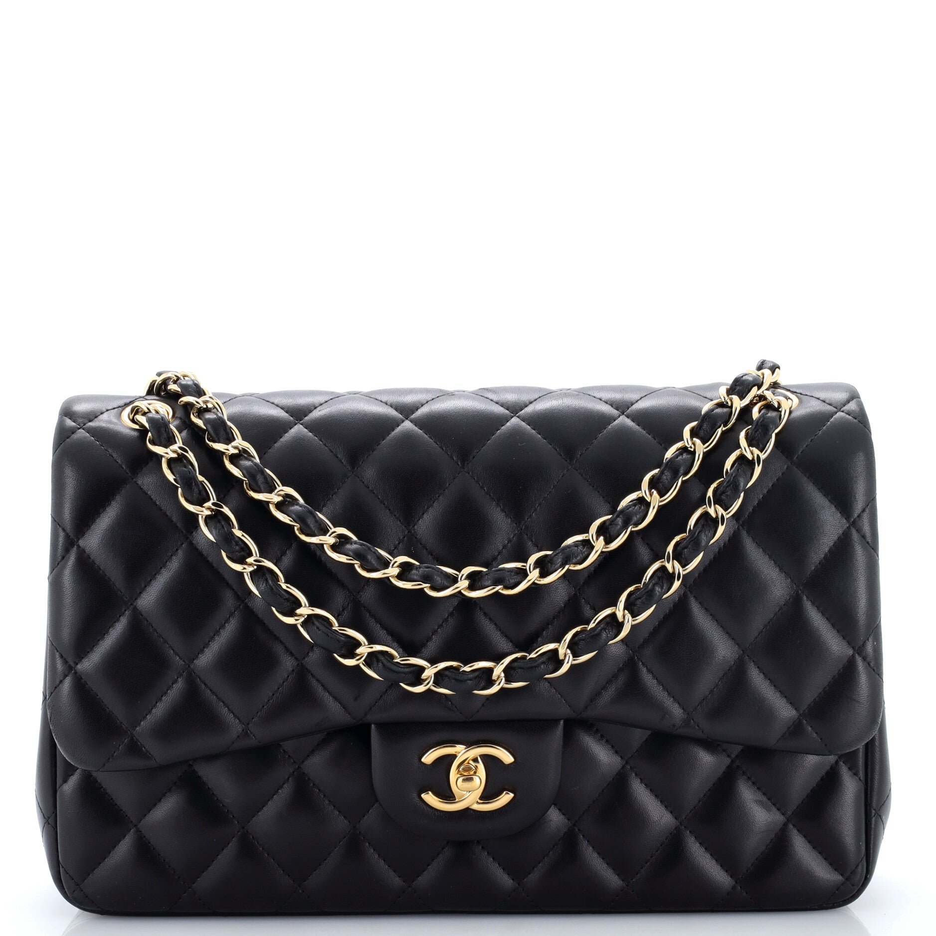 Classic Double Flap Bag Quilted Lambskin Jumbo