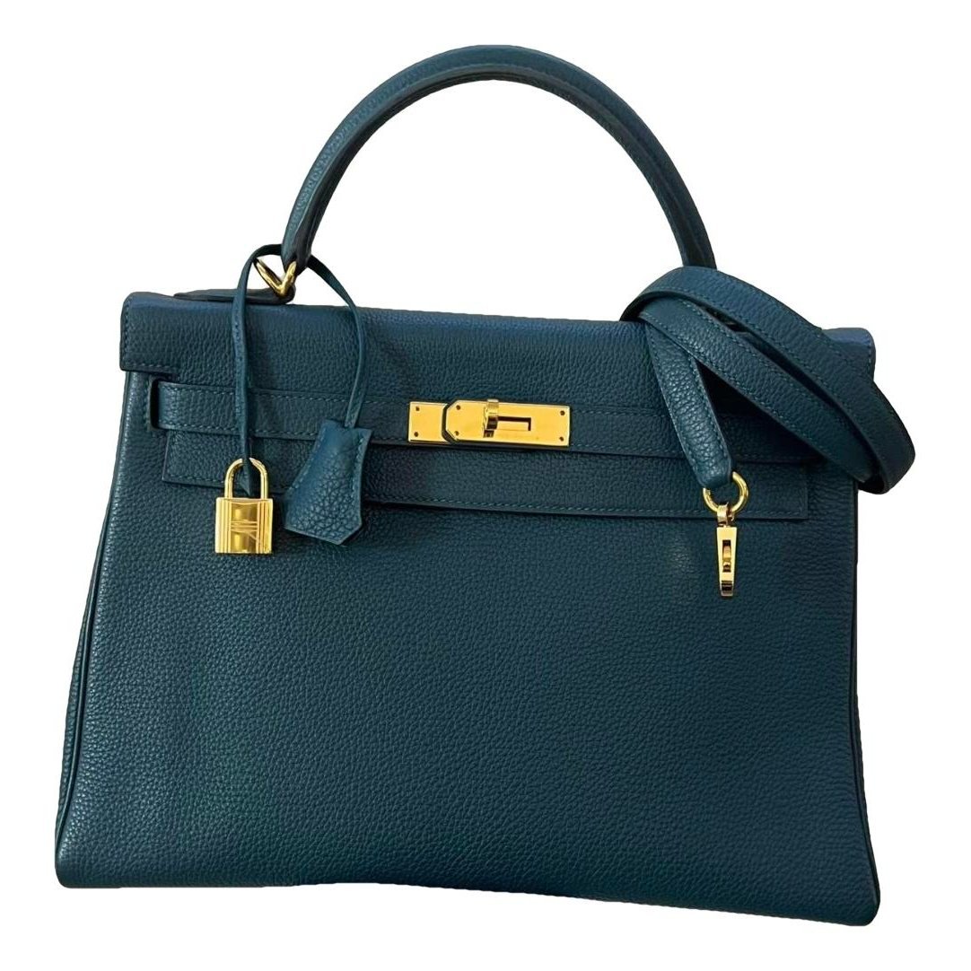 Kelly 32 leather handbag