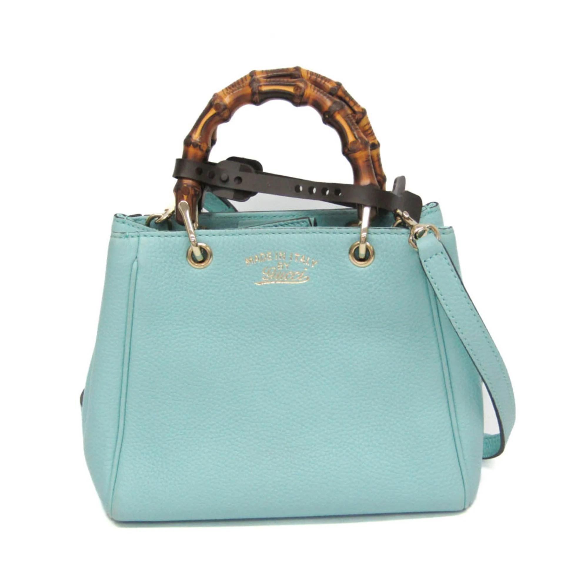 Bamboo Shopper leather tote