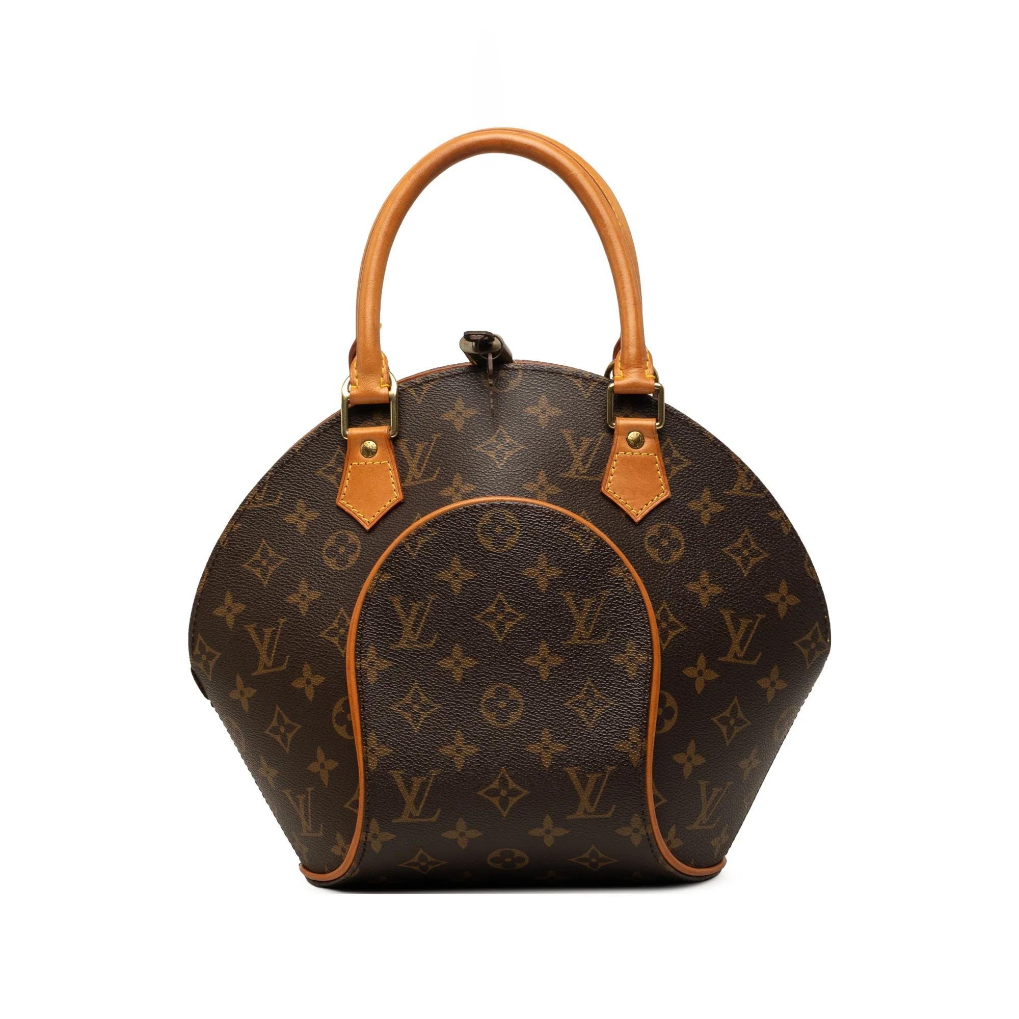 Ellipse leather handbag