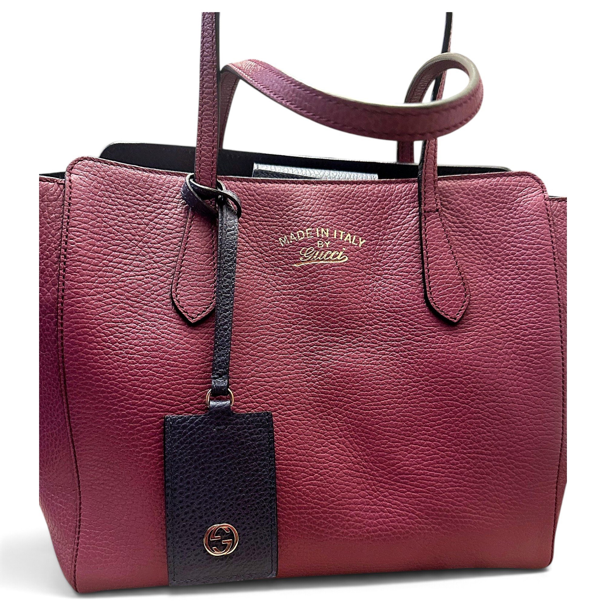 Swing leather tote