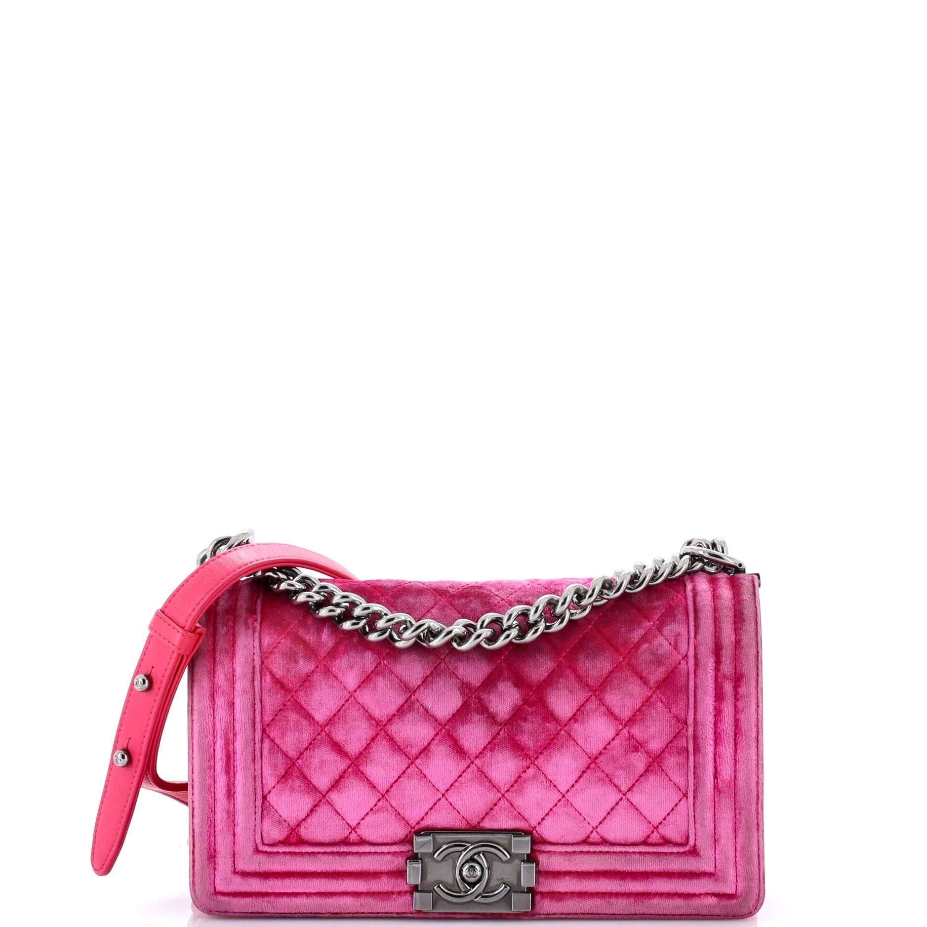 Boy velvet handbag