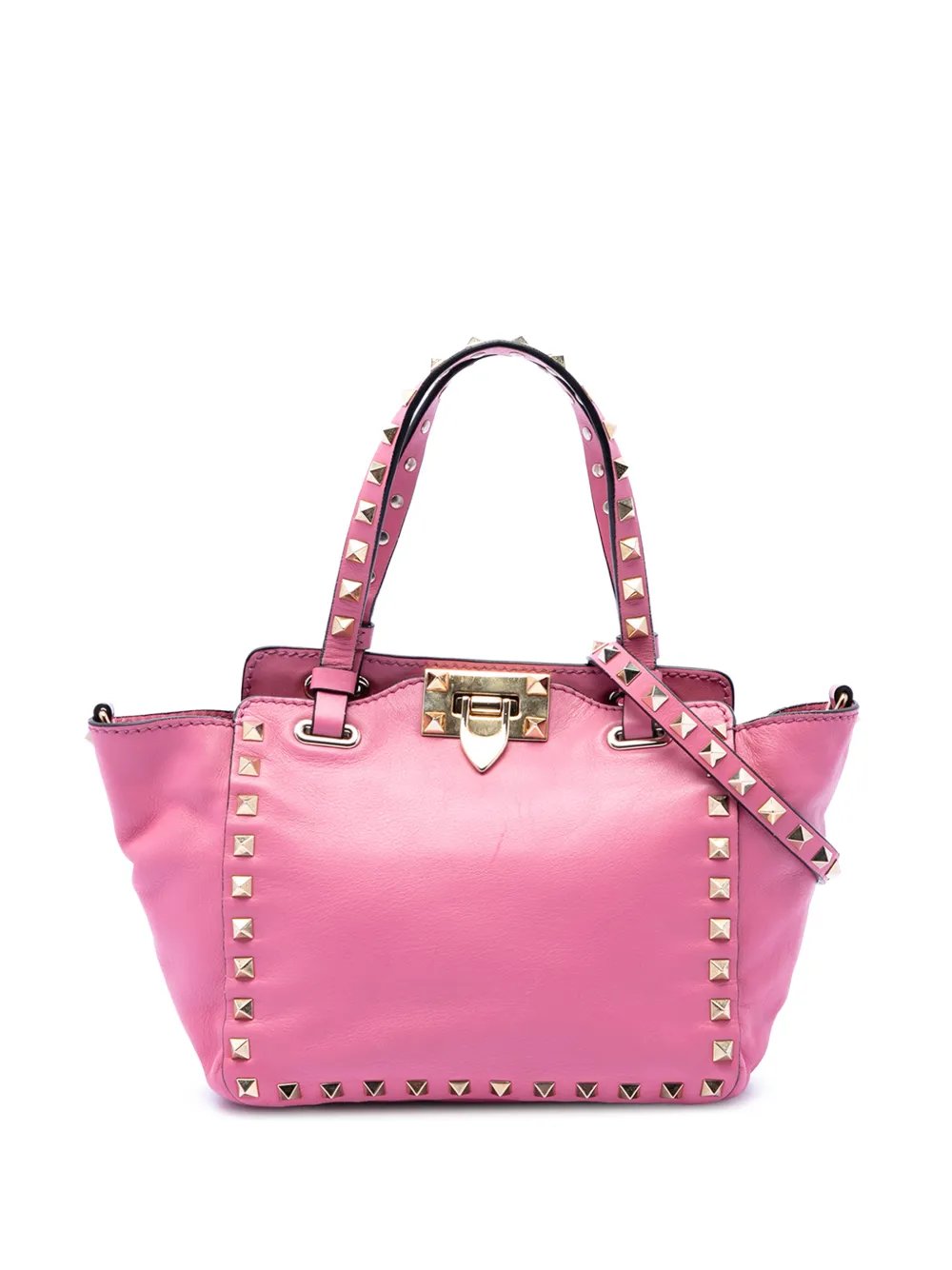 Valentino Garavani 2000-2017 Mini Leather Rockstud Trapeze satchel